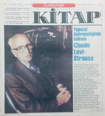 Cumhuriyet Gazetesi Kitap Eki - 24 Ağustos 1995 - Yapısal Antropolojinin Babası Claude Levi-Strauss GZ46006 - 2