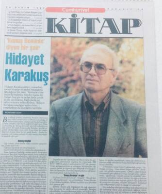 Cumhuriyet Gazetesi Kitap Eki 25 Kasım 1999 - Konuş Benimle Diyen Bir Şair Hidayet Karakuş GZ42378 - 1