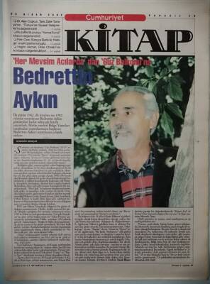 Cumhuriyet Gazetesi Kitap Eki 25 Nisan 2002 Her Mevsim Acılardadan Güz Balkonuna -GZ37155 - 1