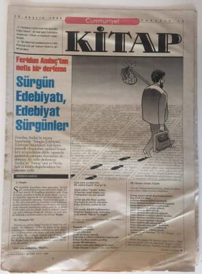 Cumhuriyet Gazetesi Kitap Eki 26 Aralık 1996 - Feridun Andaçtan Nefis Bir Derleme Sürgün Edebiyatı , Edebiyat Sürgünleri GZ20319 - 1