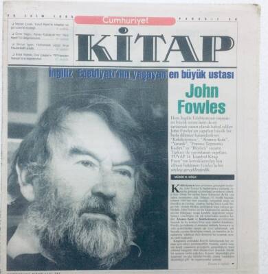 Cumhuriyet Gazetesi Kitap Eki - 26 Ekim 1995 - İngiliz Edebiyatının Yaşayan En Büyük Ustası John Fowles GZ43481 - 1