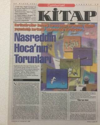 Cumhuriyet Gazetesi Kitap Eki 26 Nisan 2001 - Nasrettin Hocanın Torunları GZ51294 - 1