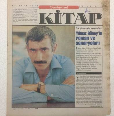Cumhuriyet Gazetesi Kitap Eki 26 Ocak 1995 - Yılmaz Güneyin Roman Ve Senaryoları GZ51255 - 1