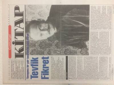Cumhuriyet Gazetesi Kitap Eki 27 Aralık 2001 - Savaşımcı Bir Şair Tevfik Fikret GZ51197 - 1