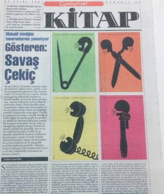 Cumhuriyet Gazetesi Kitap Eki 27 Eylül 2001 - GösterenSavaş Çekiç GZ41301 - 1