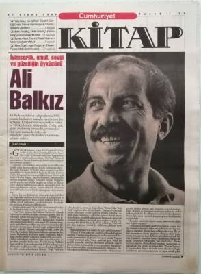 Cumhuriyet Gazetesi Kitap Eki 27 Nisan 2000 İyim Serlik Umut Sevgi Ve Güzelliğin Öykücüsü - GZ44530 - 2