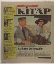 Cumhuriyet Gazetesi Kitap Eki 27 Temmuz 1990 - Ünlü İngiliz Polisiye Romanı Yazarı Agatha Christienin 100. Doğum Yıldönümü GZ16866 - 2