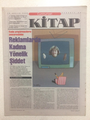 Cumhuriyet Gazetesi Kitap Eki 28 Aralık 2000 - Reklamlarda Kadına Yönelik Şiddet GZ23706 - 1