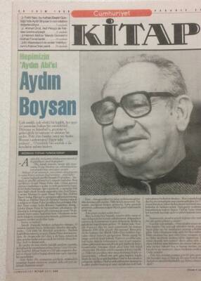 Cumhuriyet Gazetesi Kitap Eki 28 Ekim 1999 - Aydın Boysan GZ51268 - 1