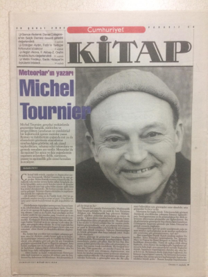 Cumhuriyet Gazetesi Kitap Eki 28 Şubat 2002 - Meteorların Yazarı,Michel Tournier GZ23683 - 1