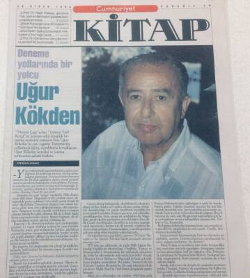 Cumhuriyet Gazetesi Kitap Eki 29 Nisan 1999 - Deneme Yollarında Bir Yolcu Uğur Kökden GZ47605 - 1