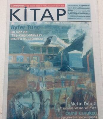 Cumhuriyet Gazetesi Kitap Eki 29 Ocak 2004 - Ayfer Tunç Buseferde Taş Kağıt Makası Bıraktı Kucağımıza GZ47591 - 1
