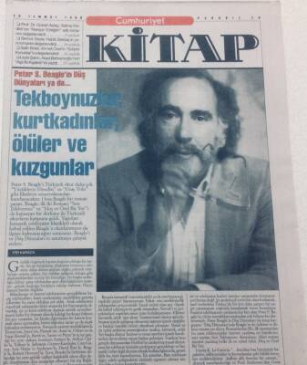 Cumhuriyet Gazetesi Kitap Eki 29 Temmuz 1999 - Tekboynuzlar,Kurt Kadınlar,Ölüler Ve Kuzgunlar GZ47596 - 1