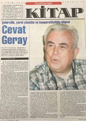 Cumhuriyet Gazetesi Kitap Eki 3 Ekim 2002 659-Cevat Geray GZ30563 - 1