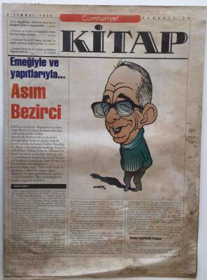 Cumhuriyet Gazetesi Kitap Eki 3 Temmuz 1996 - Emeğiyle Ve Yapıtlarıyla Asım Bezirci - GZ16397 - 2