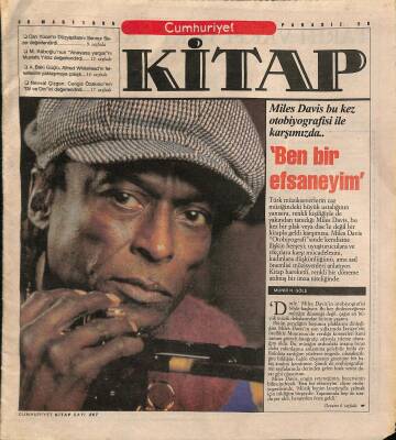 Cumhuriyet Gazetesi Kitap Eki 30 Mart 1995 - Miles Davis Bu Kez Otobiyografisi İle Karşımızda... GZ124398 - 1