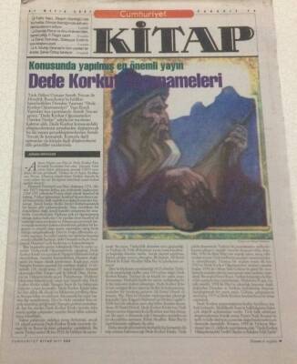 Cumhuriyet Gazetesi Kitap Eki 31 Mayıs 2001 - Dede Korkut Oğuznameleri GZ48590 - 1