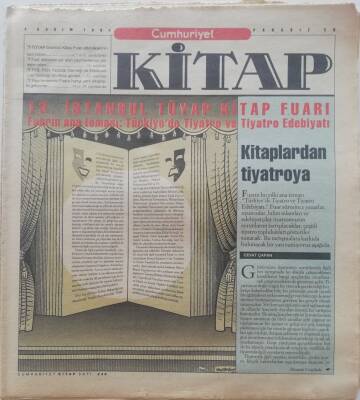 Cumhuriyet Gazetesi Kitap Eki 4 Kasım 1994 -Türkiyede Tiyatro ve Tiyatro Edebiyatı-GZ45917 - 1