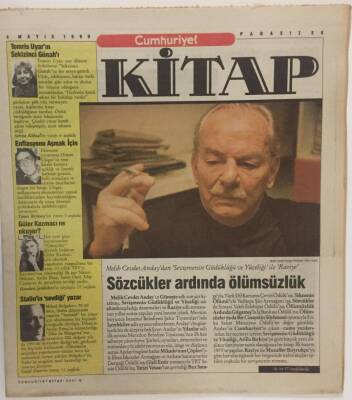 Cumhuriyet Gazetesi Kitap Eki 4 Mayıs 1990 - Melih Cevdet Andaydan Sevişmenin Güdüklüğü Ve Yüceliği İle Raziye GZ16871 - 2