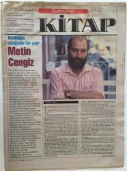 Cumhuriyet Gazetesi Kitap Eki - 4 Nisan 1996 - Tanıklığın Odağında Bir Şair Metin Cengiz - GZ43970 - 2