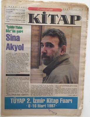 Cumhuriyet Gazetesi Kitap Eki - 6 Mart 1997 - İyidirYalın Sözün Şairi Sina Akyol - GZ43560 - 1