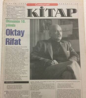 Cumhuriyet Gazetesi Kitap Eki 7 Ocak 1999 - Ölümünün 10.Yılında Oktay Rifat GZ35602 - 1