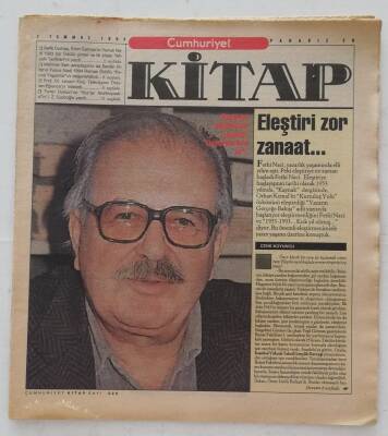 Cumhuriyet Gazetesi Kitap Eki 7 Temmuz 1994 -Prof Dr. Levent Kılıç, TelevizyonÖldüren Eğlenceyi İrdeledi-GZ45920 - 1