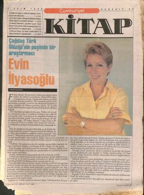 Cumhuriyet Gazetesi Kitap Eki 8 Ekim 1998 - Çağdaş Türk Müziğinin Peşinde Bir Araştırmacı Evin İlyasoğlu GZ96636 - 1