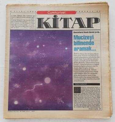 Cumhuriyet Gazetesi Kitap Eki 8 Eylül 1994 -Güney Gönençin Hep Aranızda Olacağımını Nezihe Bahar Tanıtıyor.- GZ45928 - 1
