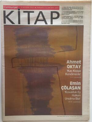 Cumhuriyet Gazetesi Kitap Eki 8 Kasım 2007 - Ahmet Oktay Kaç Kişiyiz Kendimizde GZ28421 - 1