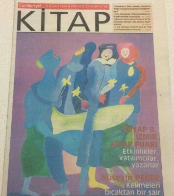 Cumhuriyet Gazetesi Kitap Eki 8 Nisan 2004 - Hüseyin Peker Kelimeleri Bıçaktan Bir Şair GZ48596 - 1