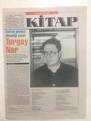Cumhuriyet Gazetesi Kitap Eki 9 Eylül 1999 - Nuhun Gemiye Almadığı Yazar Turgay Nar GZ23702 - 1