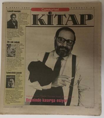 Cumhuriyet Gazetesi Kitap Eki 9 Şubat 1992 - Umberto Econun Günlük Yaşamdan Sanata Kitabı Türkçede - GZ16304 - 1