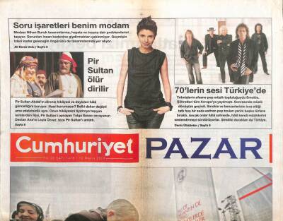 Cumhuriyet Gazetesi Pazar Eki 12 Mayıs 2013 - Yetmişlerin Efsane Pop Müzik Topluluğuydu Smokie GZ113007 - 1