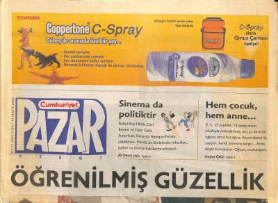 Cumhuriyet Gazetesi Pazar Eki 13 Mart 2007 - Öğrenilmiş Güzellik * David Beckham - Angelina Jolie - Kate Moss - Brigitte Bardot - Marilyn Monroe GZ96616 - 1