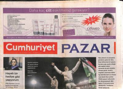 Cumhuriyet Gazetesi Pazar Eki 20 Mart 2011 - Murat Pilevneli , Çocukluğunda Dayısı Ressam Mustafa Pilevneliden Etkilendi , Resme Yöneldi GZ113008 - 1