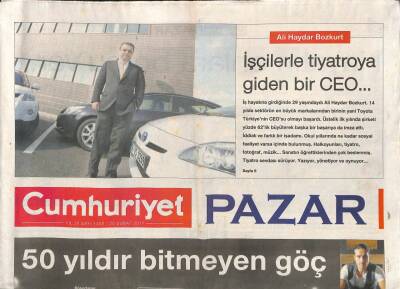 Cumhuriyet Gazetesi Pazar Eki 20 Şubat 2011 - Türkiyeden Almanyaya İlk Kez 1961 Yılında 1500 İşçi Göç Etti GZ113009 - 1