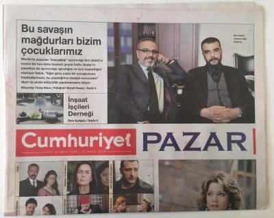 Cumhuriyet Gazetesi Pazar Eki 23 Aralık 2012 - Gökçe Bahadır Kayıp Şehir Aysel Filmini Anlatıyor GZ28023 - 1