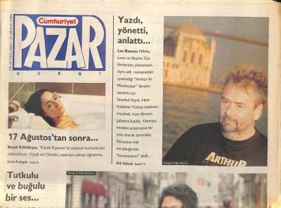 Cumhuriyet Gazetesi Pazar Eki 24 Aralık 2006 - Luc Besson Nikita , Leon Ve Beşinci Güç Filmlerinin Yönetmeni GZ96632 - 1