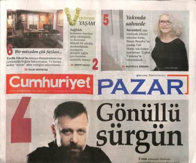 Cumhuriyet Gazetesi Pazar Eki 26 Mayıs 2019 - Antalyanın Saklı Güzelliği - Kitaplar Çoğaldı Yazarlar Azaldı GZ95302 - 1