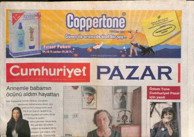 Cumhuriyet Gazetesi Pazar Eki 29 Mayıs 2011 - Özlem Tuna Cumhuriyet Pazar İçin Yazdı GZ113081 - 1