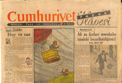 Cumhuriyet Gazetesi Pazar Eki 29 Nisan 1951 - İngiliz Mata Harisi Niçin İntihar Etti ? GZ76504 - 1