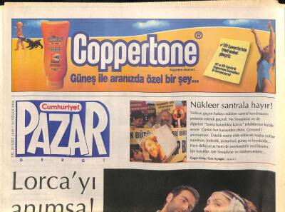 Cumhuriyet Gazetesi Pazar Eki 30 Nisan 2006 -Zingaro Tiyatrosu BattutaAdlı Gösterisinin Dünya Promiyerini İstanbulda Yapıyor GZ96916 - 1