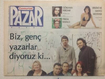 Cumhuriyet Gazetesi Pazar Eki 5 Haziran 2005 - Biz,Genç Yazarlar Diyoruz ki GZ50398 - 1