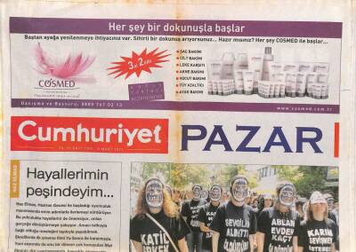 Cumhuriyet Gazetesi Pazar Eki 6 Mart 2011 - Grammyden Sonra İlk Durak İstanbul... GZ113003 - 1