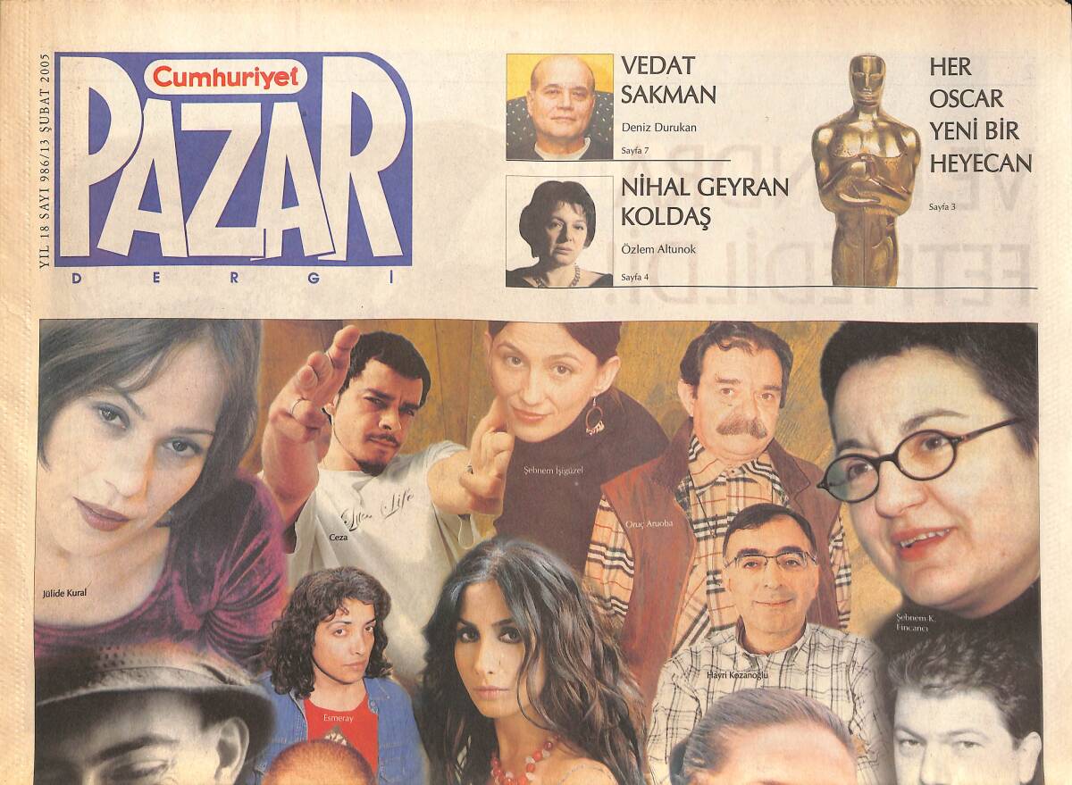 Cumhuriyet Gazetesi Pazar Eki Dergi 13 Şubat 2005 - Dünya Küresel, Aşk Kırgın... - Amerikan Tipi İşkenceler GZ137688 - 1