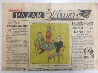 Cumhuriyet Gazetesi Pazar İlavesi 12 Eylül 1954 - Gözlük Ne Zaman İcat Edildi GZ52229 - 1