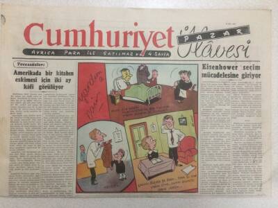 Cumhuriyet Gazetesi Pazar İlavesi 16 Mart 1952 - Yarı Resmi Azizlik GZ52261 - 1