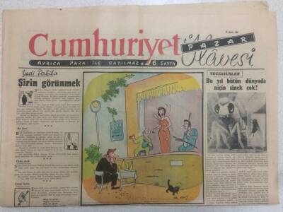 Cumhuriyet Gazetesi Pazar İlavesi 17 Ağustos 1952 - Batı Akdeniz Yolculuğu İntibaları GZ52280 - 1