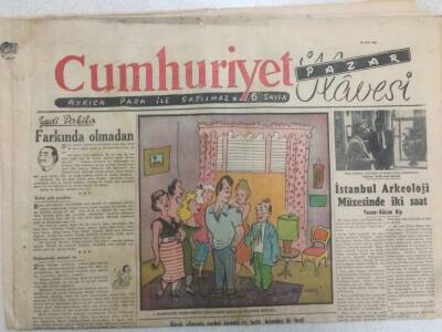 Cumhuriyet Gazetesi Pazar İlavesi 21 Eylül 1952 - Prenses Fevziye İle Capride GZ52231 - 1